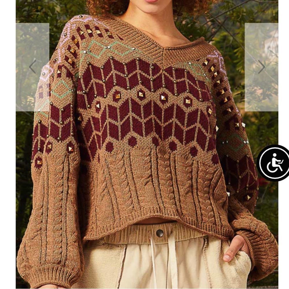 🌟SALE🌟Pol Studded Sweater - Picture 2 of 10
